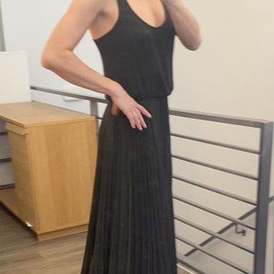 NWT Parker Pleated Tank Maxi Dress in Ash